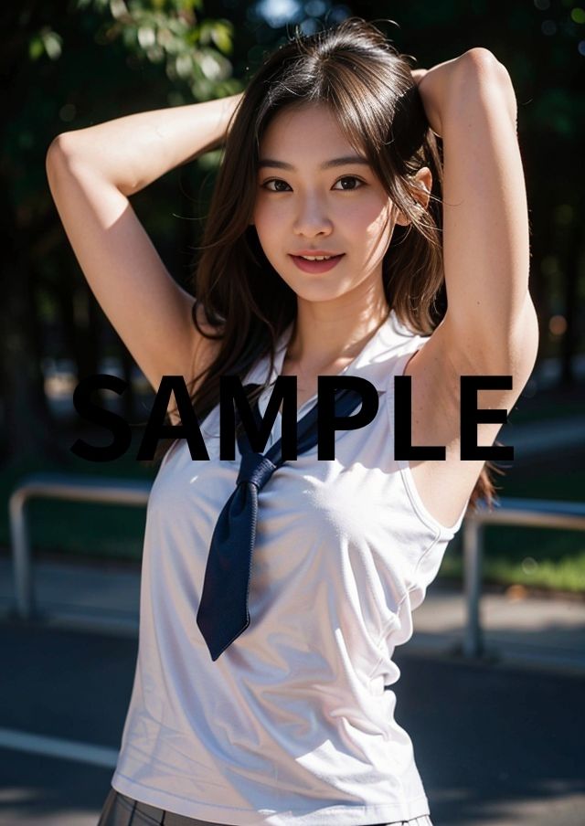 サンプル画像3:女子校生の脇モロ(彩風  咲) [d_290538]