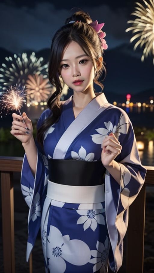 サンプル画像1:真夏の夜！浴衣姿で誘惑プレイ！色気ムンムン炸裂(Flow) [d_290564]