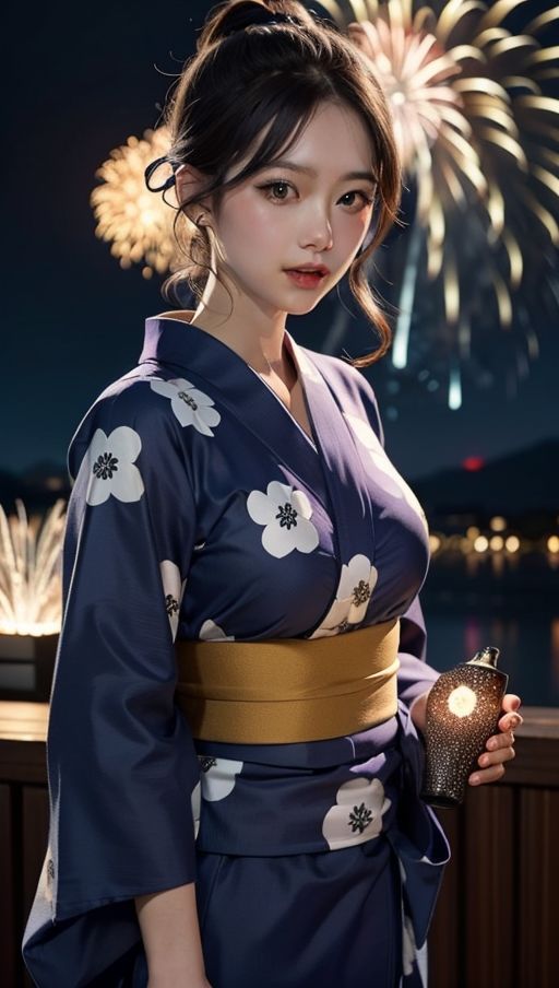 サンプル画像2:真夏の夜！浴衣姿で誘惑プレイ！色気ムンムン炸裂(Flow) [d_290564]