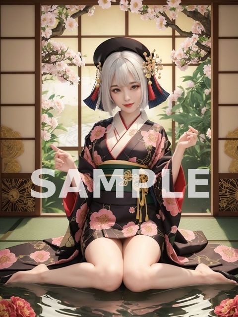 サンプル画像5:花魁と遊女〜プラチナヘアーの美女〜(RAN) [d_290583]