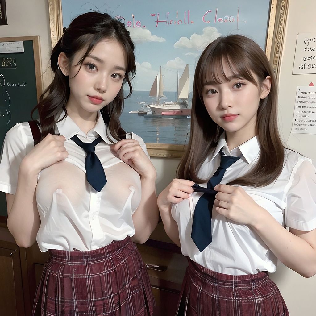 サンプル画像4:ハーレム！制服美女たちの学校について行ったら…(スケクラ) [d_290652]