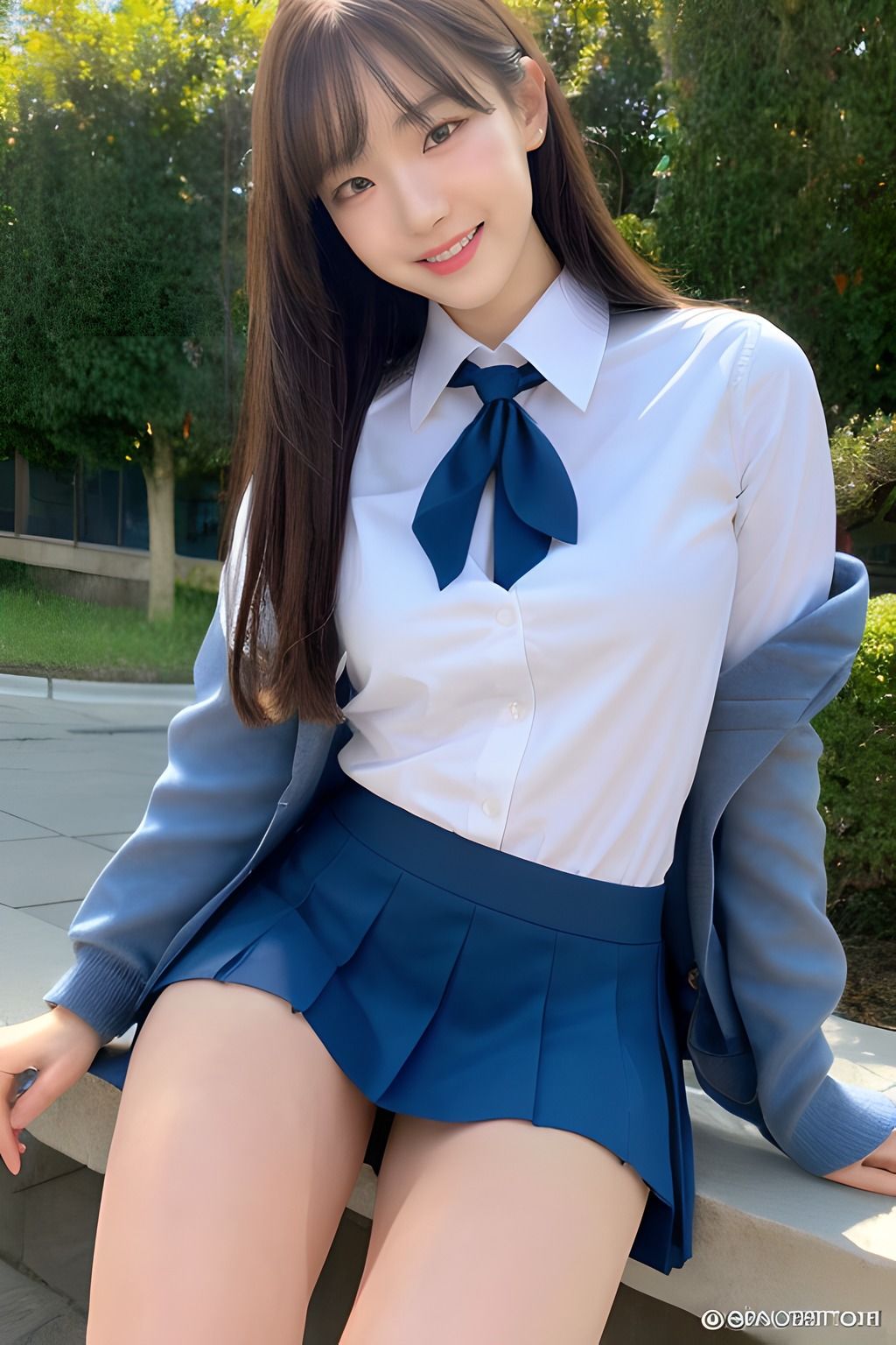 サンプル画像3:私の生徒たち 太もも編 AIグラビア写真集(みつきちゃん) [d_290690]