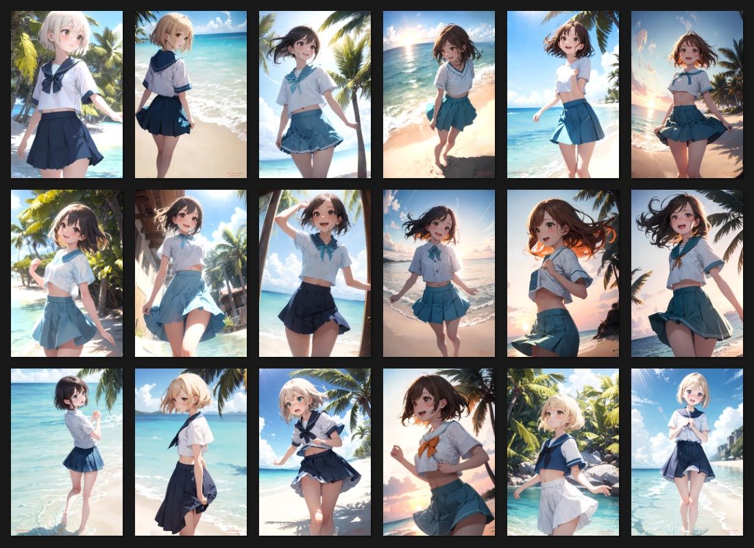 サンプル画像1:【お試し価格】Summer【全年齢向けVER】(BINI-BON AI JAPAN) [d_290829]