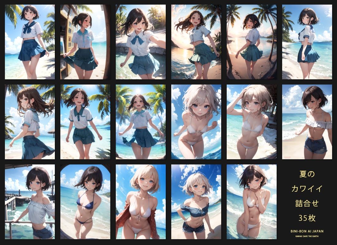 サンプル画像2:【お試し価格】Summer【全年齢向けVER】(BINI-BON AI JAPAN) [d_290829]