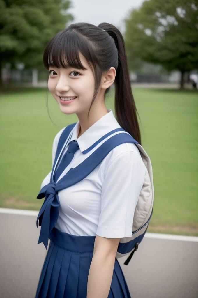 サンプル画像2:女子校生と純愛をしたい(AI 日本人美女) [d_290870]