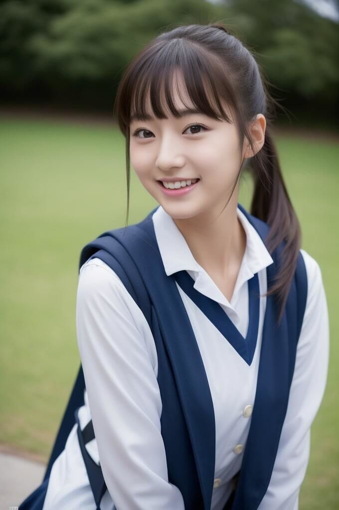 サンプル画像3:女子校生と純愛をしたい(AI 日本人美女) [d_290870]