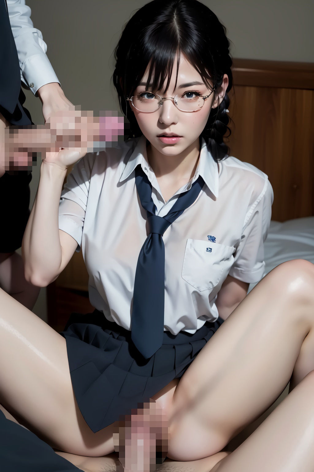 サンプル画像3:地味カワ委員長との中出し日誌(エロAIいらすとや) [d_290932]