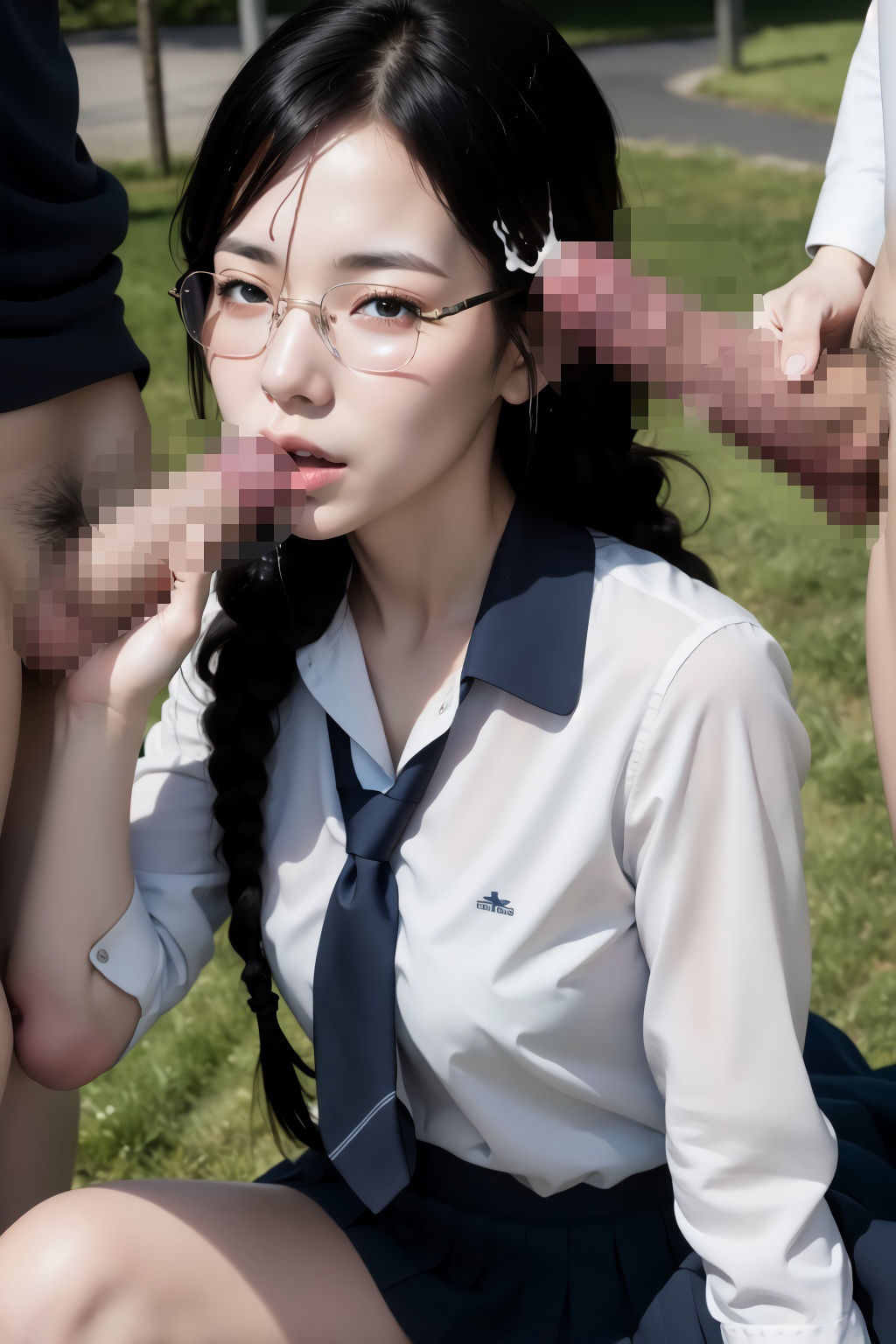 サンプル画像5:地味カワ委員長との中出し日誌(エロAIいらすとや) [d_290932]