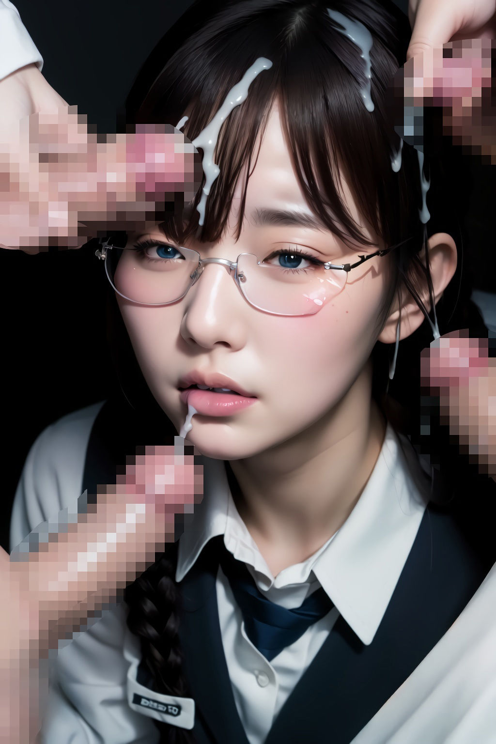 サンプル画像6:地味カワ委員長との中出し日誌(エロAIいらすとや) [d_290932]