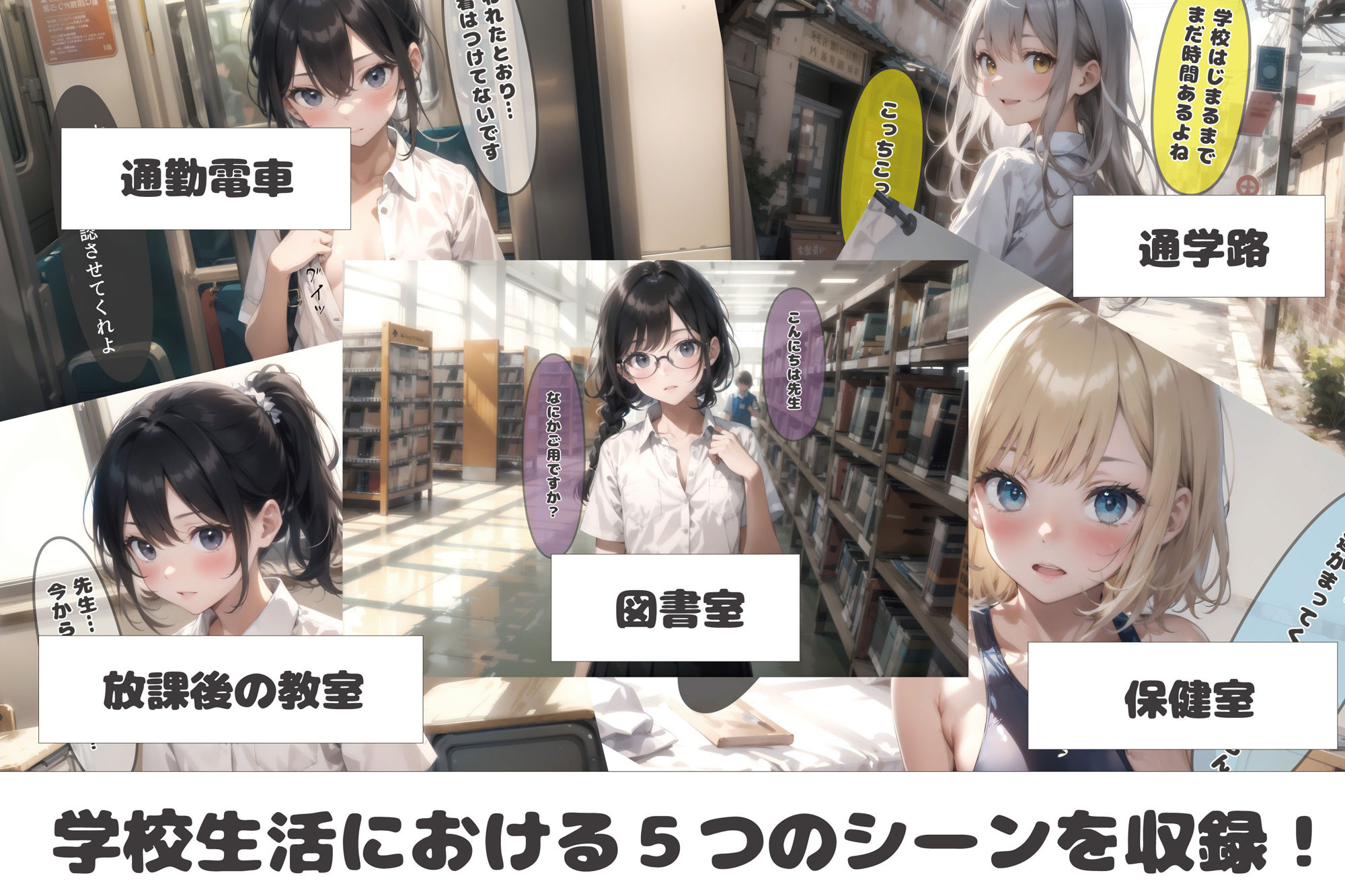 サンプル画像1:ヤ〇チン先生の一日 少女食べ放題の学校「性」活(Nick) [d_290984]