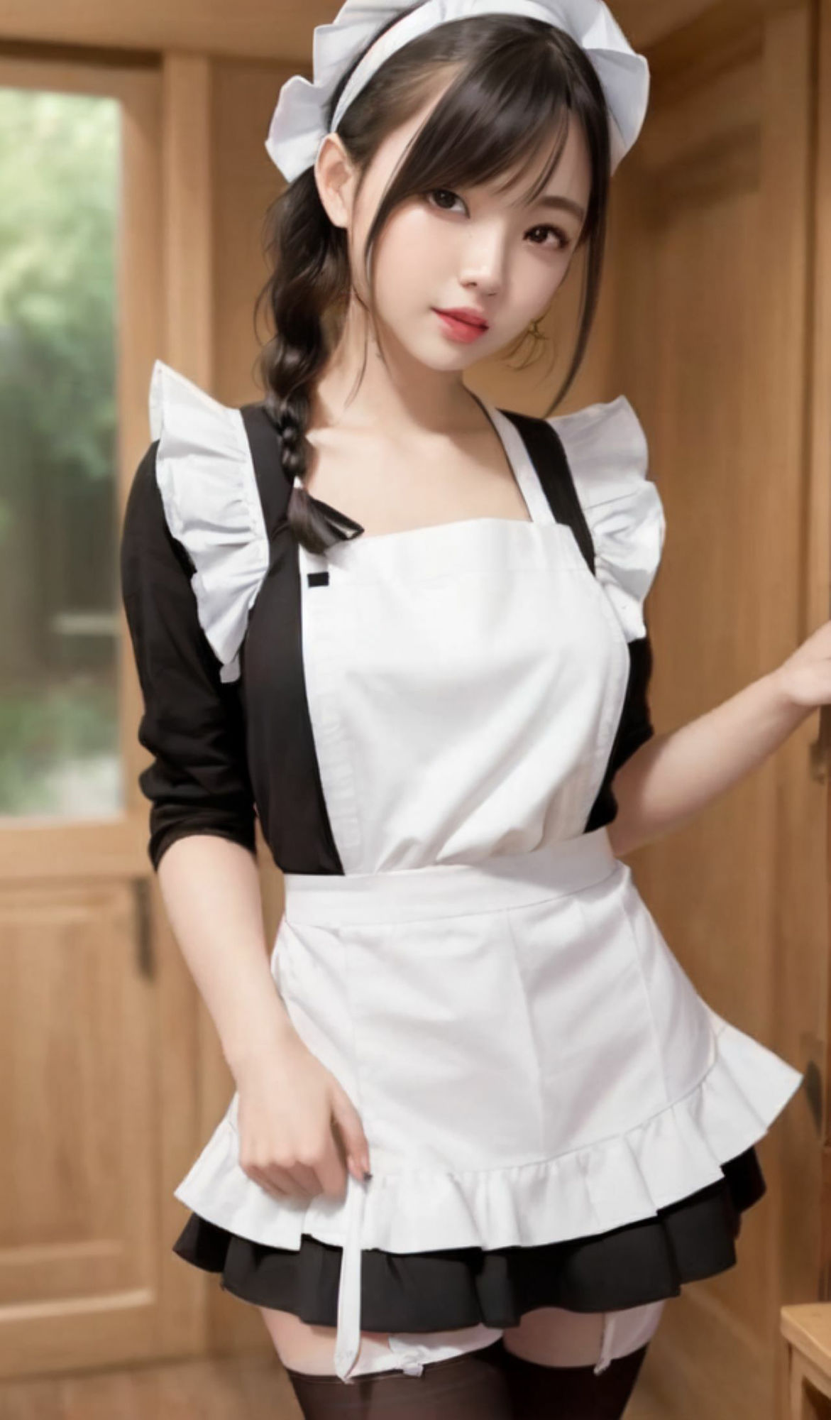 サンプル画像3:AI生成 美しいお姉さん 【メイド編】(あらっとAI) [d_290988]