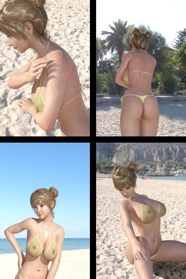 【+All】『理想の彼女を3DCGで作ります』から生まれたバーチャルアイドル「一ノ瀬廻里(いちのせめぐり)」のグラドル撮影風写真集:Gradol_37の画像2