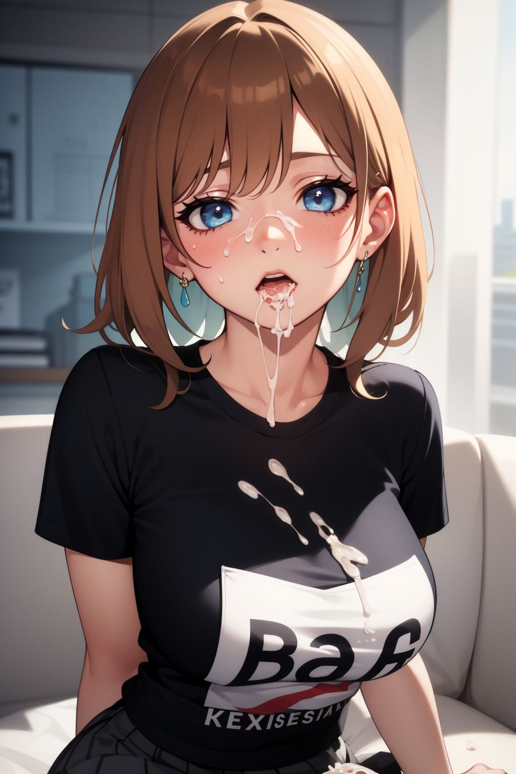 可愛い女の子がぶっかけされちゃうイライライラスト集 （Tシャツ編）