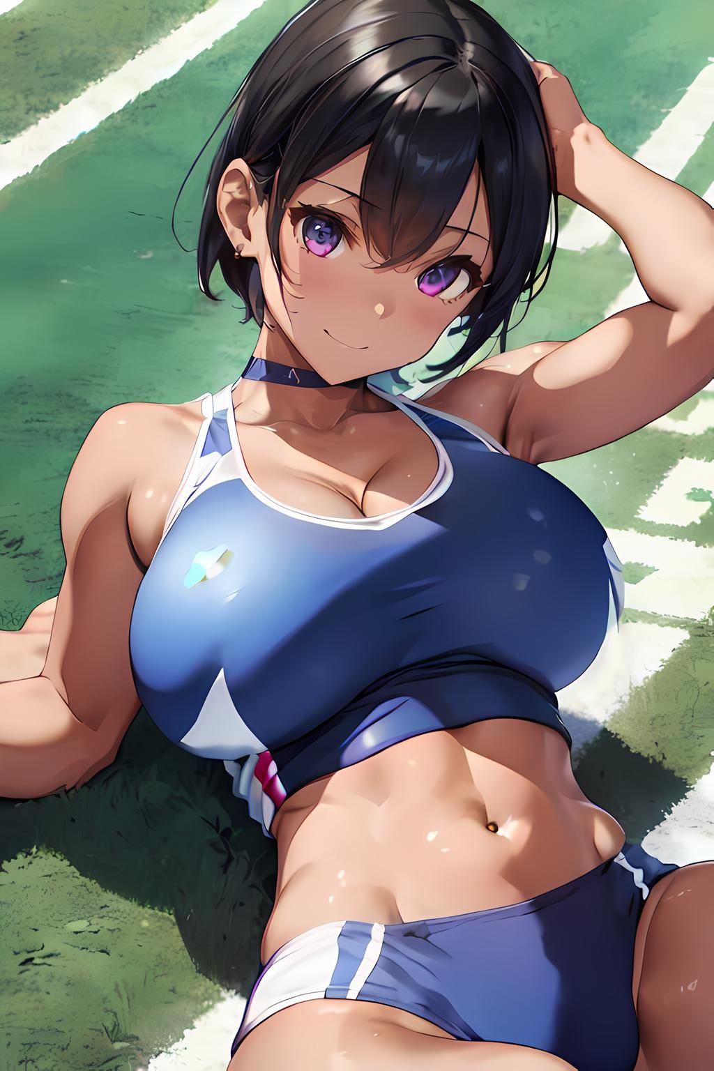 サンプル画像2:陸上少女CG集(タマナシノオオカミ) [d_291557]