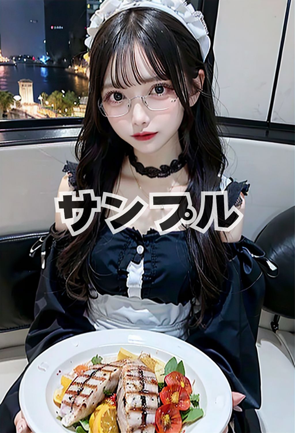 サンプル画像2:地雷女子のパパ活！(AI美女辞典) [d_291572]