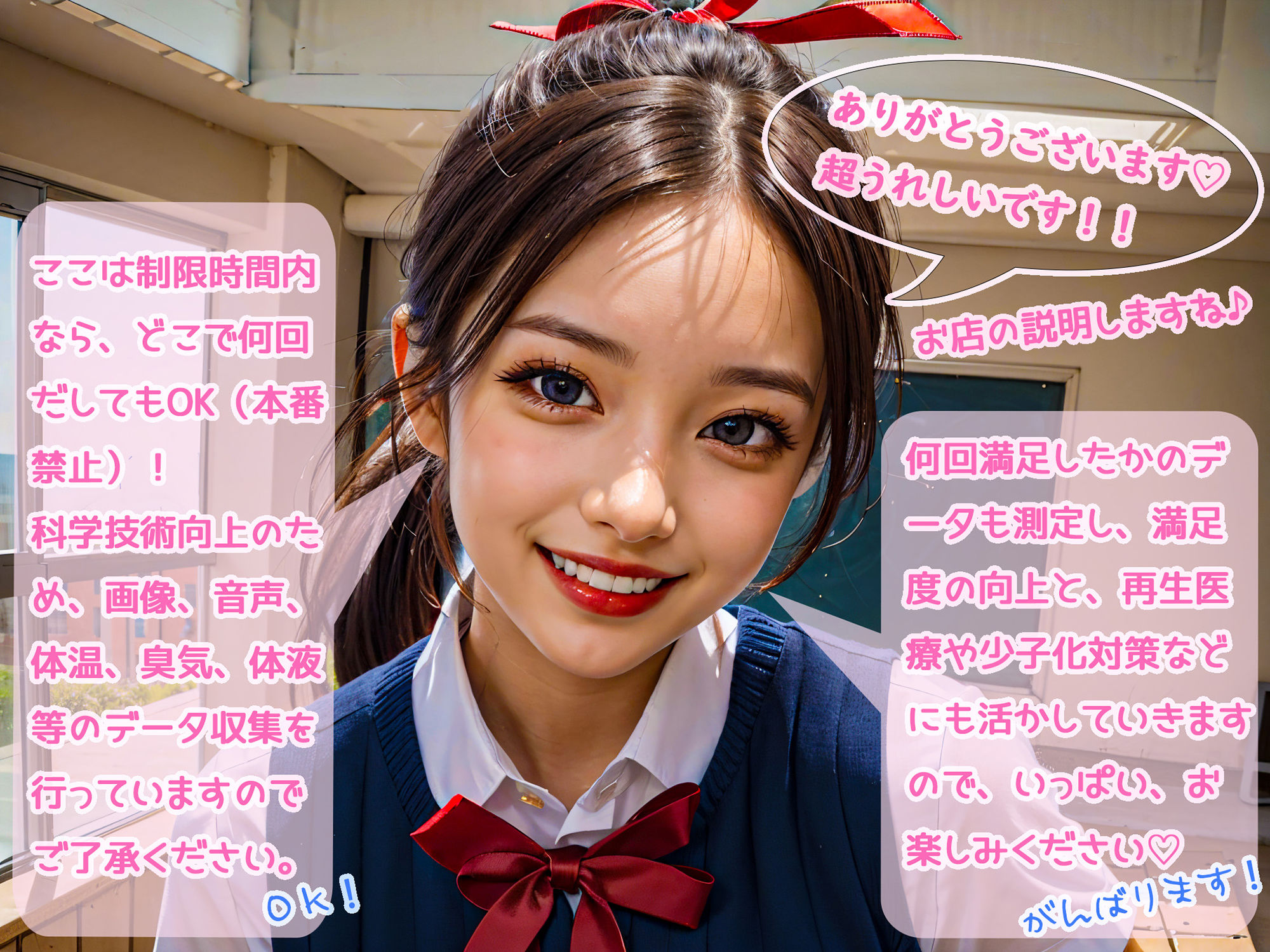 サンプル画像2:JKあいな18のご奉仕(urokia) [d_291585]