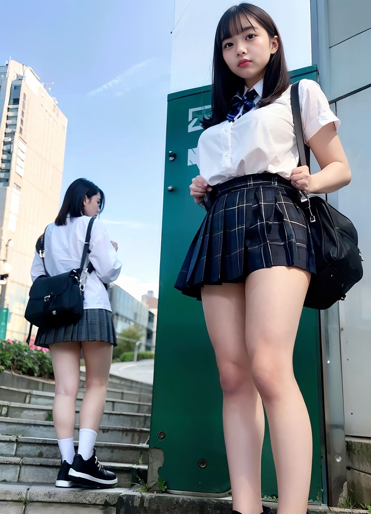 サンプル画像4:生脚丸出しのミニスカJK詰め合わせ(Soron) [d_291829]