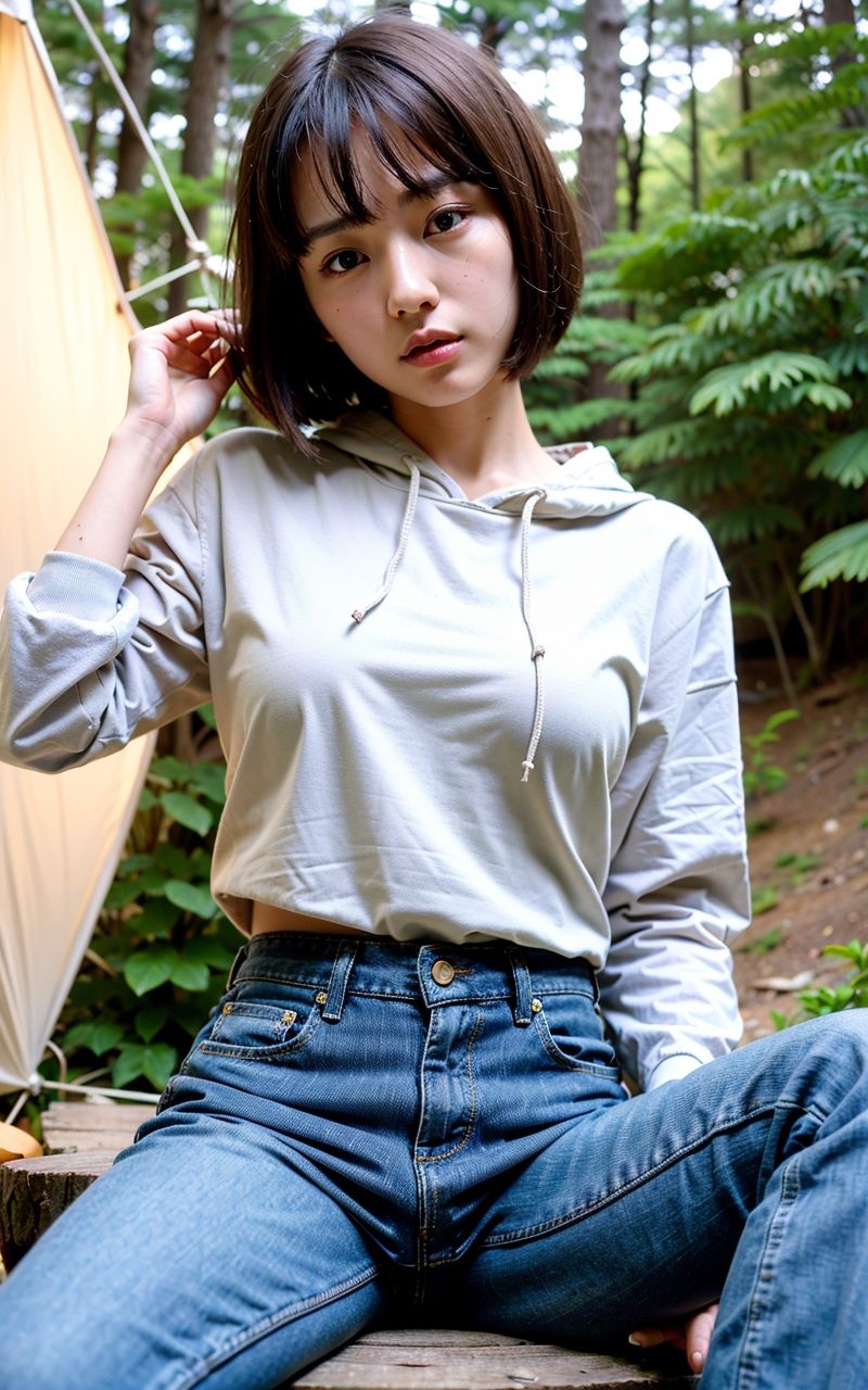 サンプル画像1:ソロキャン女子と自然の中でハメハメ(永愛堂) [d_291936]