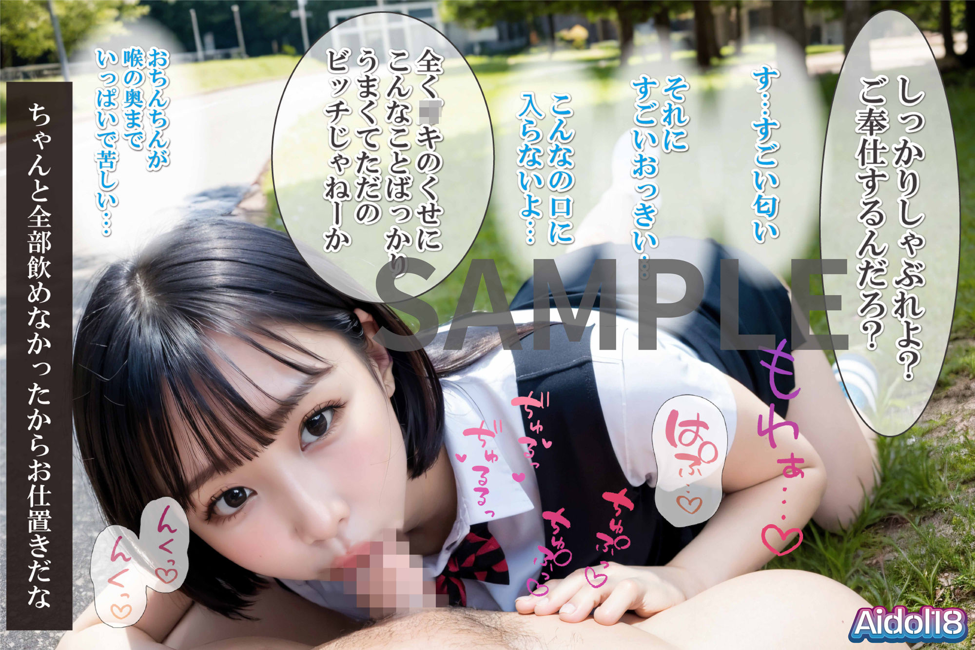 サンプル画像6:女子校生の野外プレイ【催●アプリ編・脅迫編】(Aidol18) [d_291963]