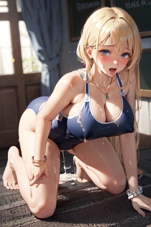 サンプル画像3:スク水ぬれぬれギャル(ANITAN  AI) [d_292031]