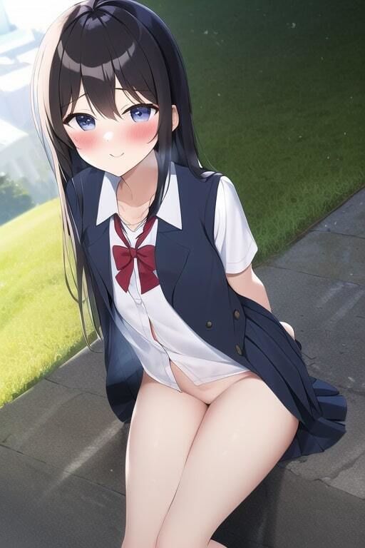 サンプル画像6:多種多様な貧乳JKが露出にハマっておっぱいを出してしまう集(変態ベイビー) [d_292037]