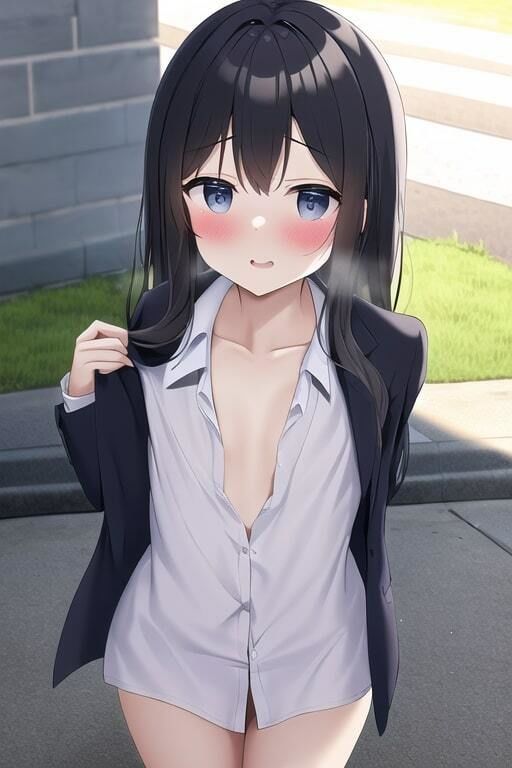 多種多様な貧乳JKが露出にハマっておっぱいを出してしまう集