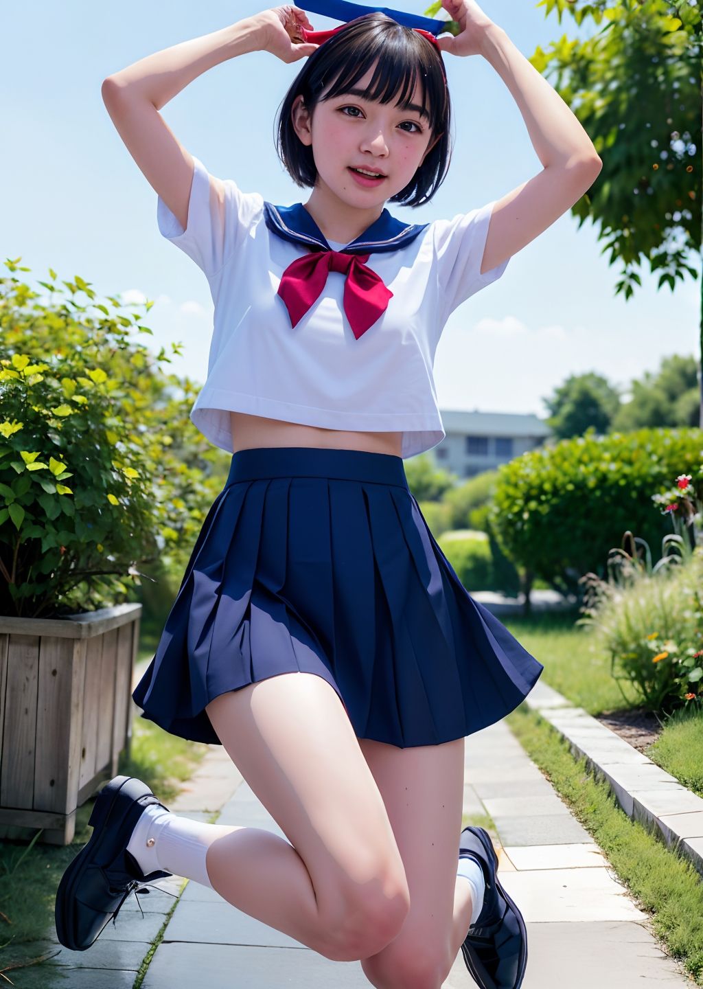 サンプル画像3:セーラー服女子校生の聖水(君たちはどうシコるか) [d_292122]