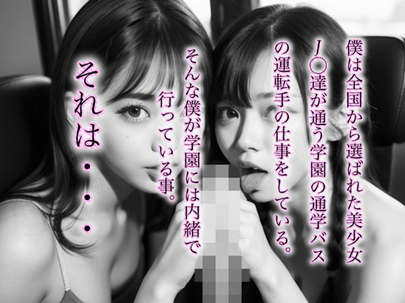 サンプル画像1:美少女JKたちと車内でヤリまくり！(LOVE JUICE) [d_292135]