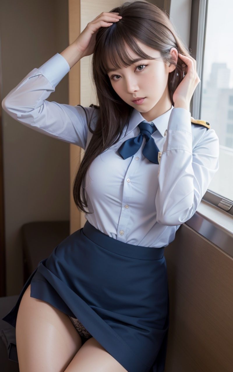 サンプル画像2:今日のパンツ見せてください。CA編(ガールB) [d_292193]