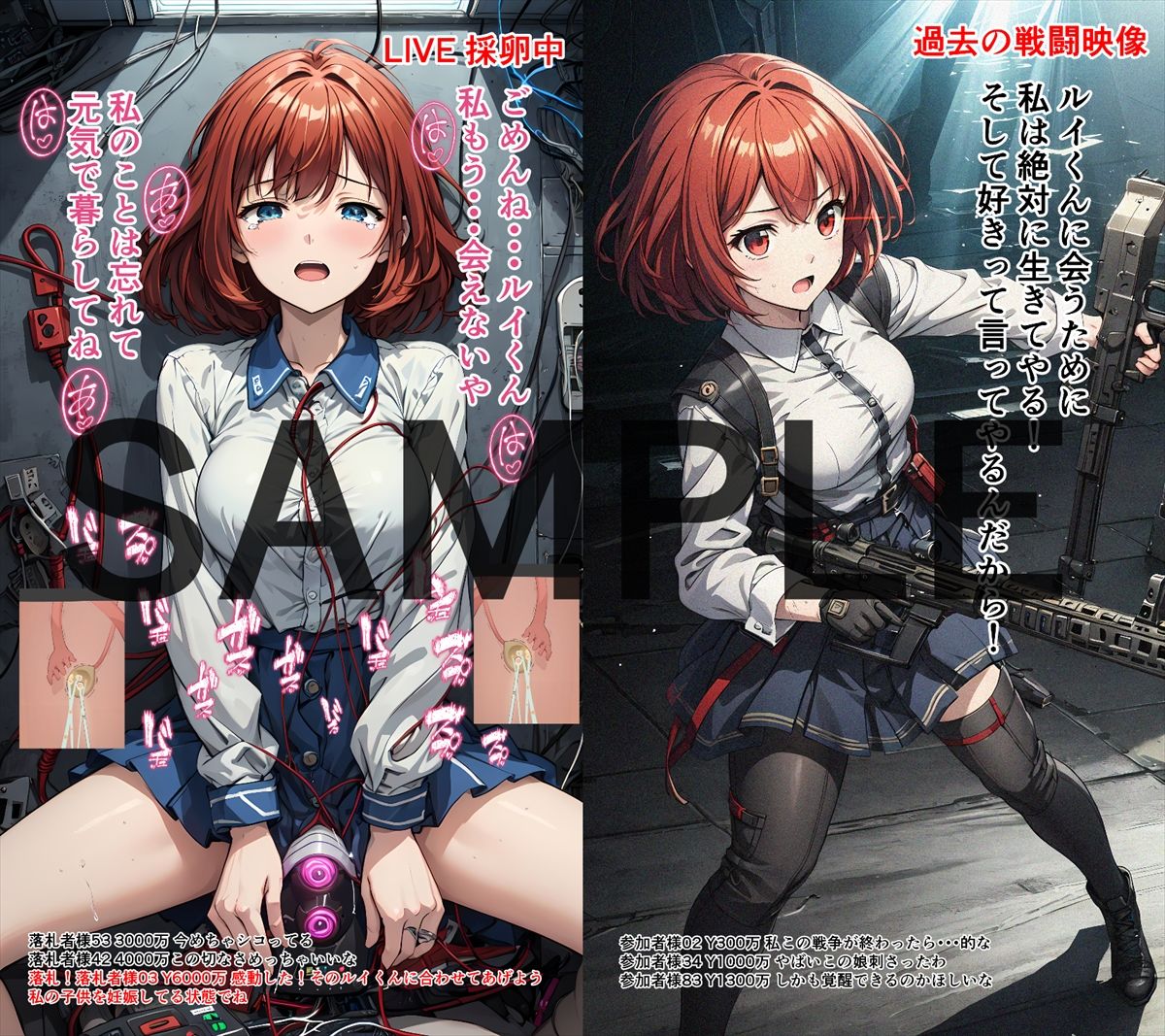 サンプル画像6:戦う乙女の末路 ‐採卵ライブオークション‐(Runaruri) [d_292221]