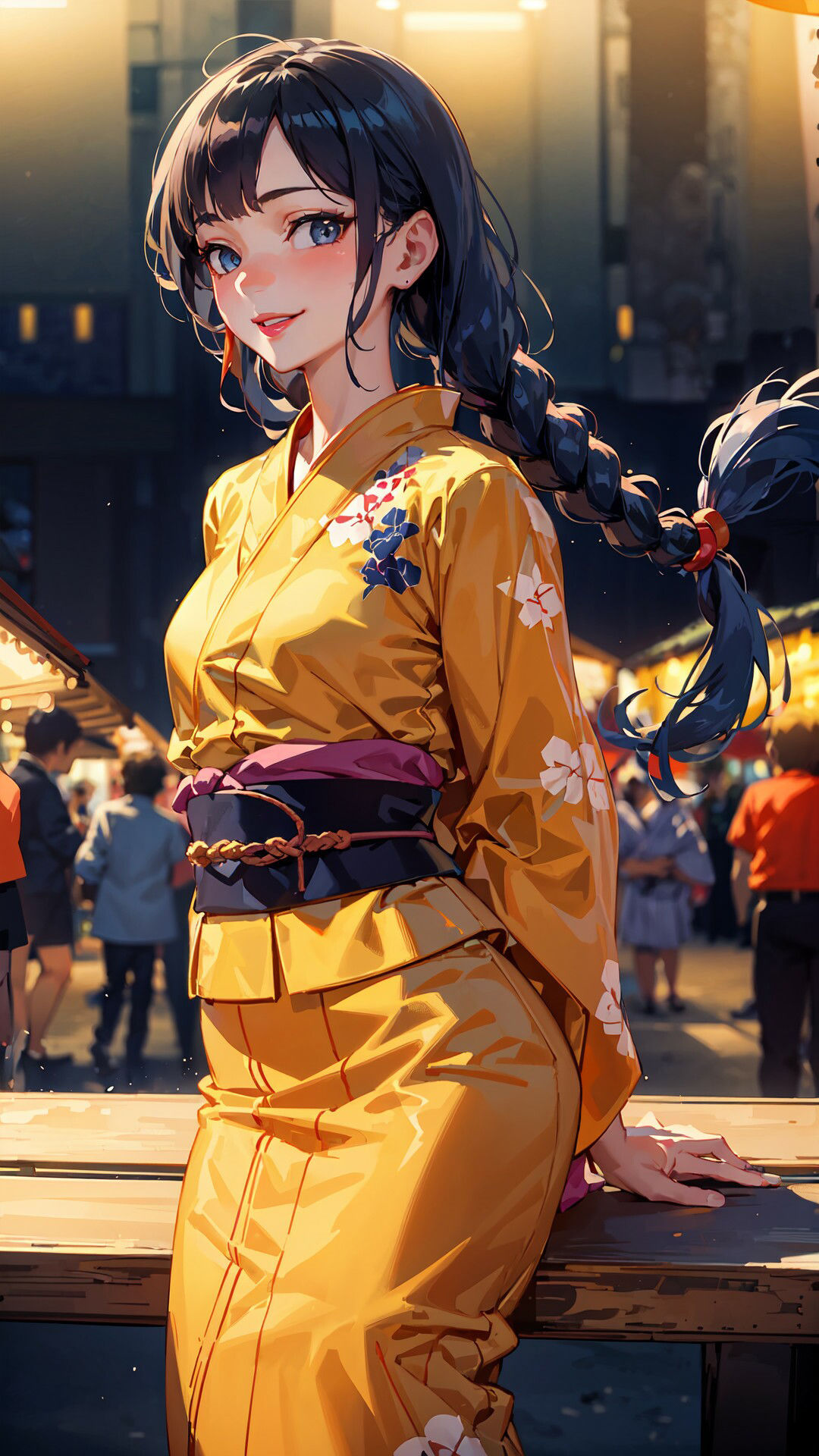 サンプル画像5:【基本31枚＋差分3パターン】下着とおっぱいを透視！ 夏祭り・浴衣の同級生編(金柑ファーム) [d_292329]