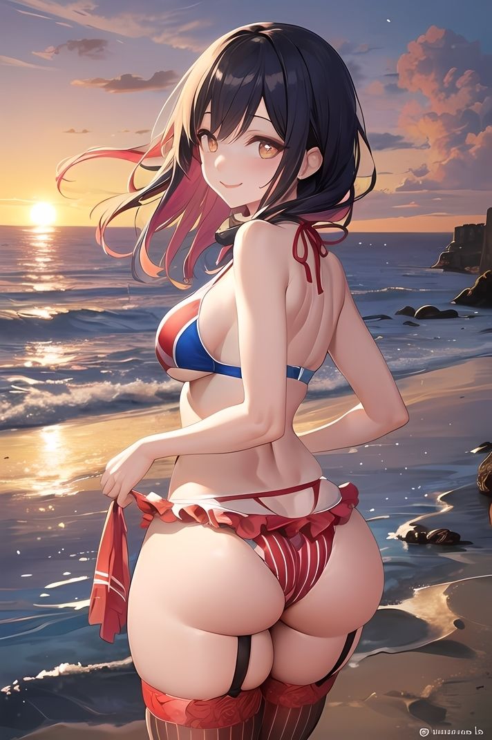 サンプル画像6:VIVID GIRLS 6 水着×ガーターのえっちいコラボ（全100P）(Yuri – AI Creator) [d_292637]