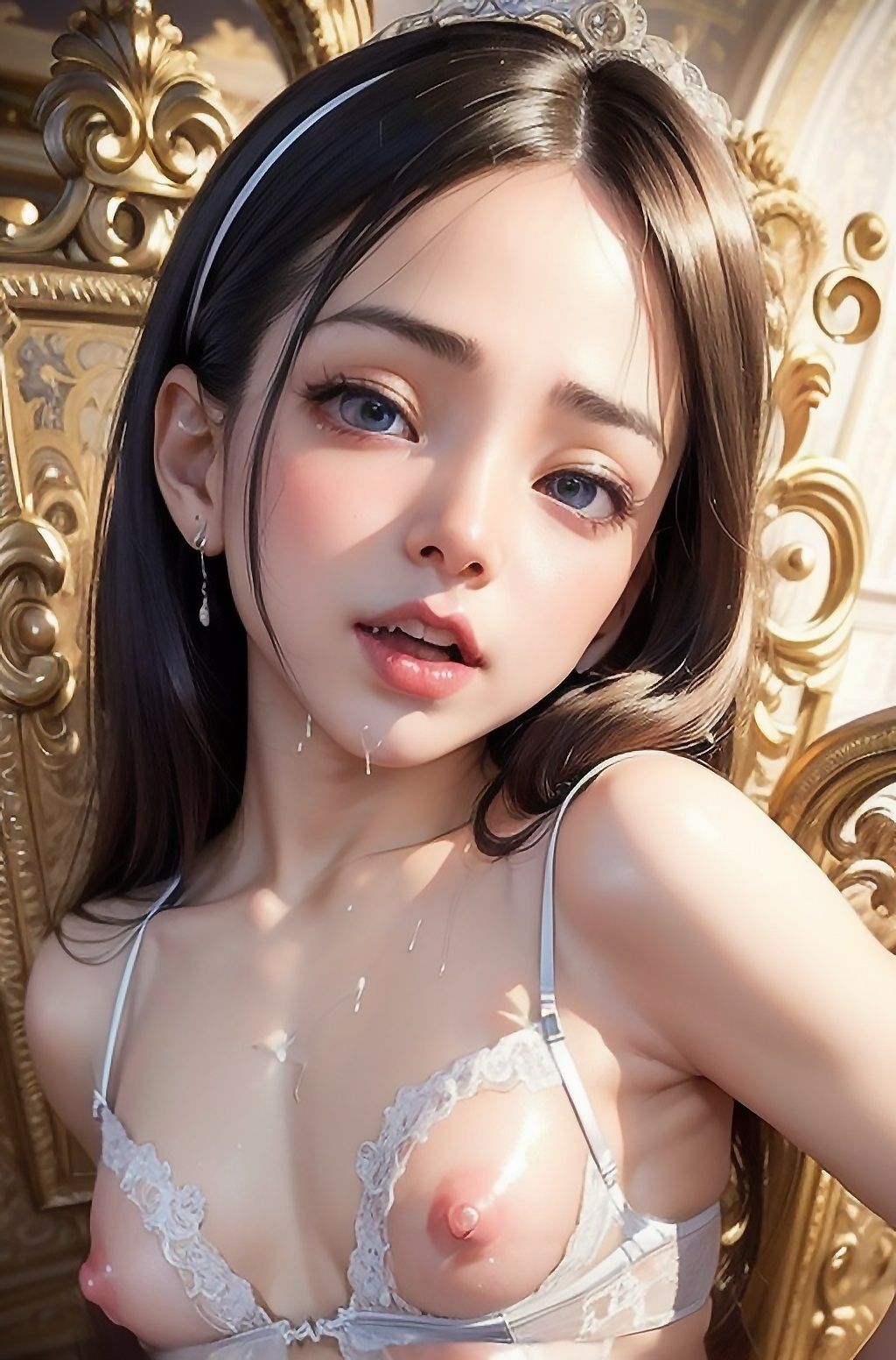 サンプル画像1:【計243枚】J〇ヤリ過ぎ過激グラビア〜羞恥ぶっかけランジェリー〜(善き乳首飼い) [d_292906]