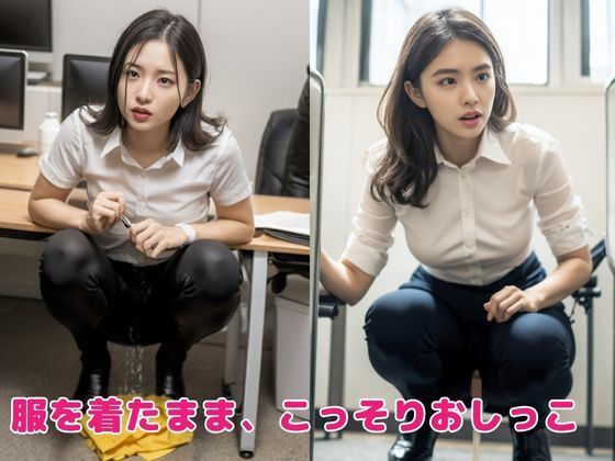 サンプル画像1:巨乳OLのおもらし放尿(妄想スタジオ) [d_293018]