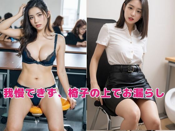 サンプル画像2:巨乳OLのおもらし放尿(妄想スタジオ) [d_293018]