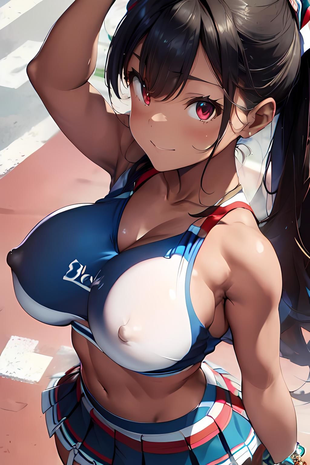 サンプル画像3:チアリーダーCG集(タマナシノオオカミ) [d_293061]