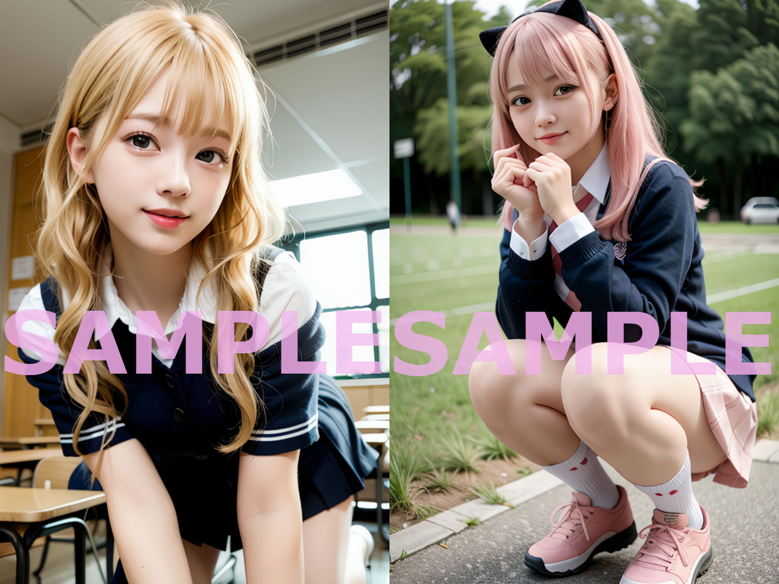 サンプル画像4:かわいい子、集めた 総集編(AI Factory) [d_293090]