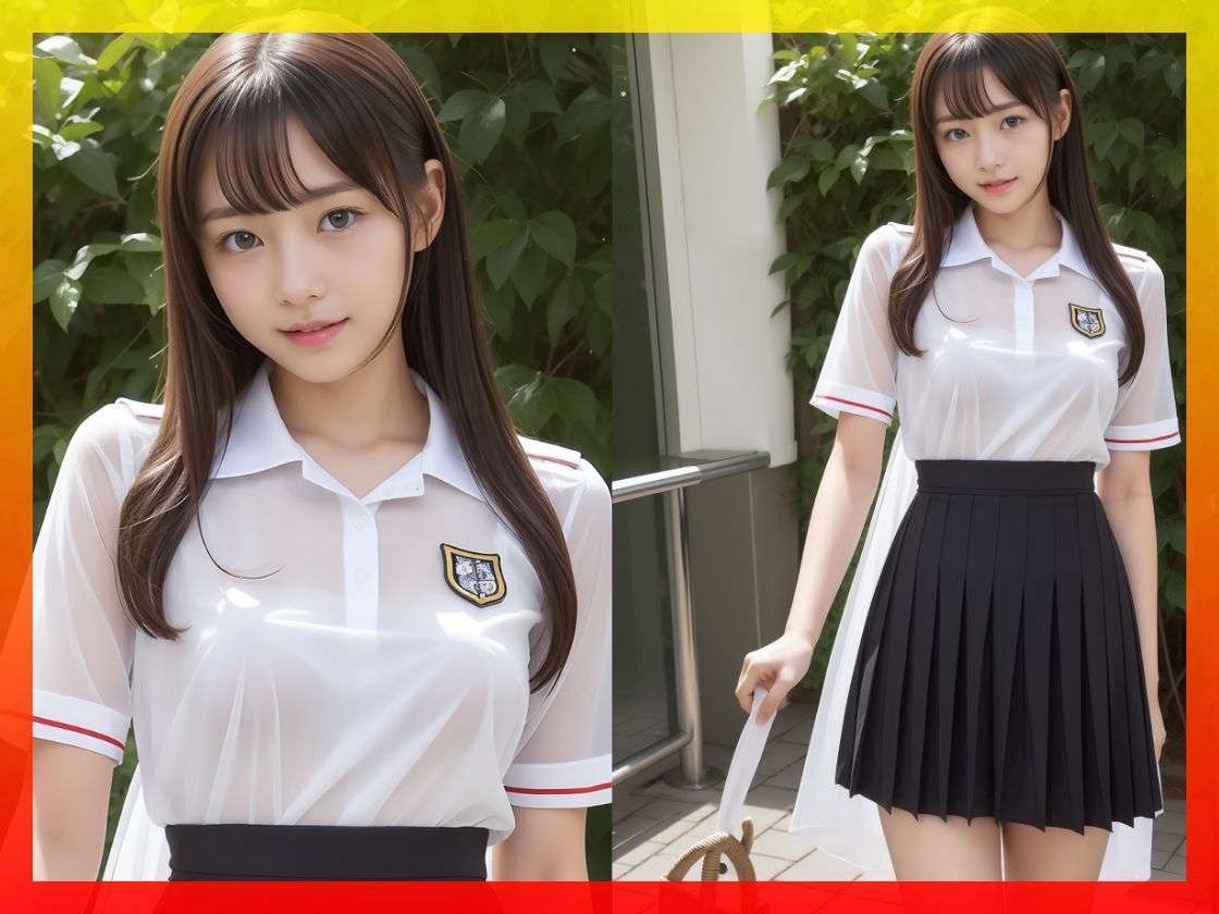 サンプル画像3:– 決して最後まで脱がない写真集 【テニスユニホーム編】 -(☆AIエロ画像クリエイター☆) [d_293119]