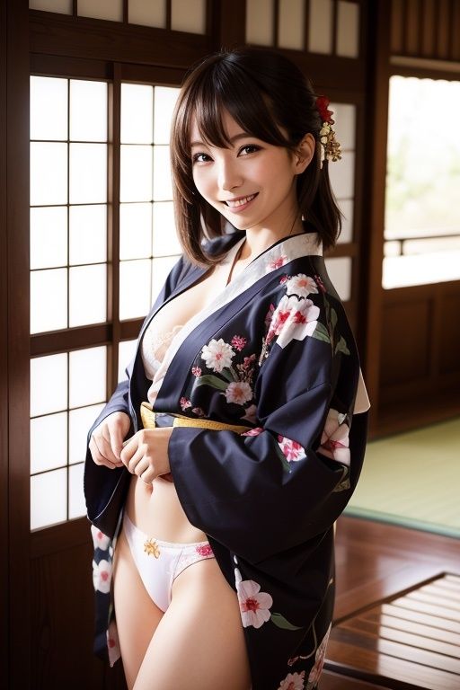 サンプル画像2:今日のパンツ見せてください。着物・浴衣編(ガールB) [d_293239]