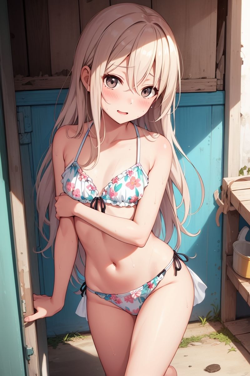 サンプル画像1:海辺の廃村少女達(混ぜ猫オーロラ) [d_293264]