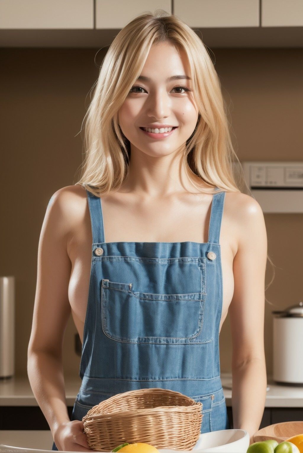 サンプル画像1:裸エプロン 巨乳美女だらけのキッチン(青山) [d_293376]