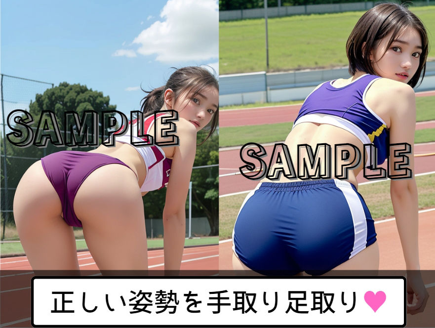 サンプル画像1:陸上部のひみつ2 後ろからの密着指導(山の上のオクラホマ) [d_293407]