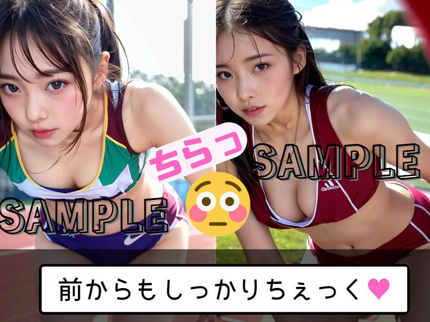 サンプル画像2:陸上部のひみつ2 後ろからの密着指導(山の上のオクラホマ) [d_293407]