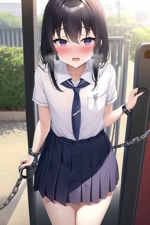 サンプル画像3:性癖こじらせた貧乳JKが手錠で拘束されて興奮してしまう集(変態ベイビー) [d_293612]