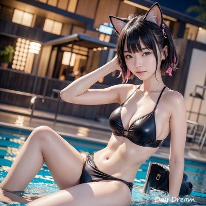 サンプル画像5:猫耳プール(Day Dream) [d_293661]