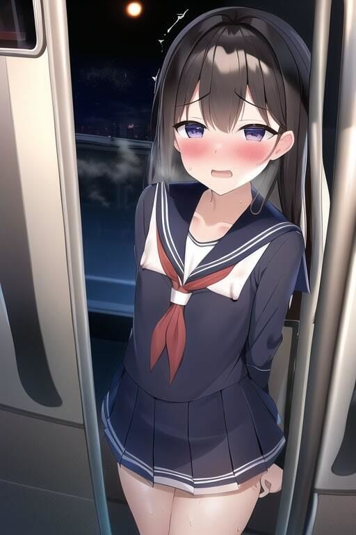 サンプル画像4:敏感な貧乳JKが露出行為で愛液を漏らしてるところを目撃され赤面してしまう集(変態ベイビー) [d_293732]