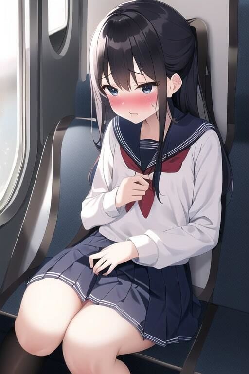 サンプル画像5:敏感な貧乳JKが露出行為で愛液を漏らしてるところを目撃され赤面してしまう集(変態ベイビー) [d_293732]