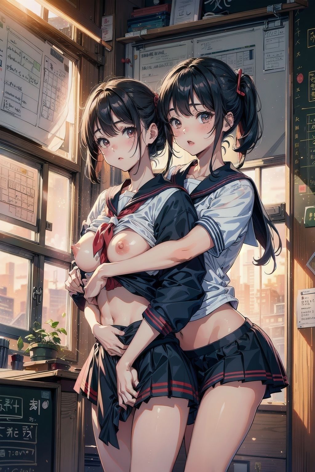 サンプル画像2:どエロい女子校生大集合！変態女学園(AIワークレディ) [d_293739]