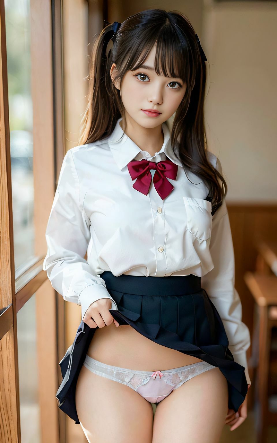 サンプル画像5:たくし上げシリーズvol.01女子校生編(ゆうわん) [d_293749]