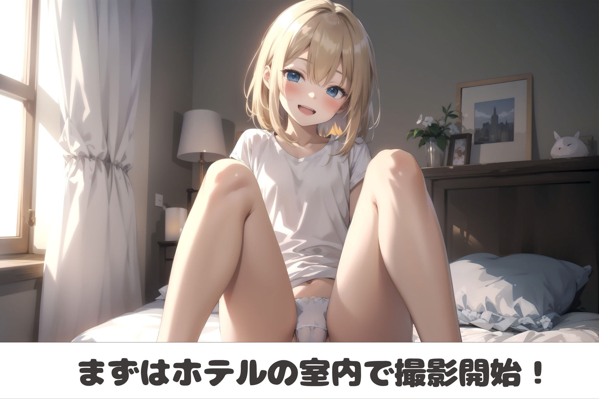 サンプル画像1:【本編】金髪ロリっ子ジ○ニアアイドル撮影会(Nick) [d_293781]